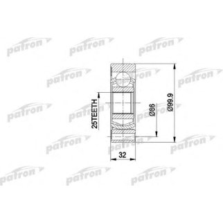 Шрус привода PATRON PCV1005 фото