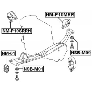 NM-P10MRR_подушка двигателя задняя! Nissan Primera P10 90-96 фото 2 NM-P10MRR_подушка двигателя задняя! Nissan Primera P10 90-96 фото 2