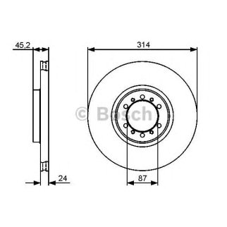 Диск тормозной BOSCH 0 986 479 469 фото
