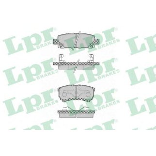 Колодки тормозные задние к-кт Lpr 05P1373 фото