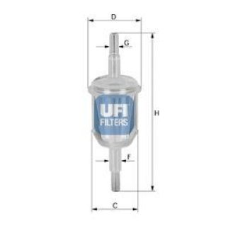 Фильтр топливный UFI 31.027.00 фото