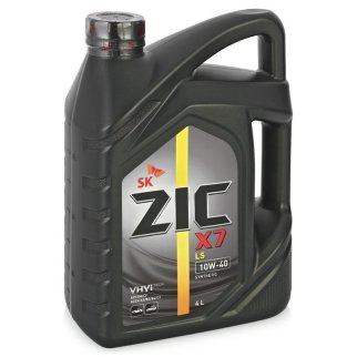 Масло моторное ZIC X7 LS (A PLUS) 10W40 SM/CF 4л фото