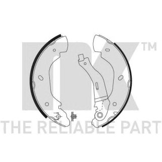 Колодки тормозные барабанные,задние (254x52mm) / FORD Transit FWD 00~14 фото