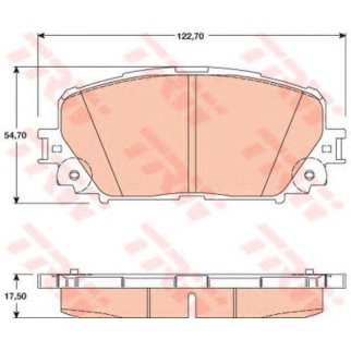 Колодки тормозные передние к-кт TRW GDB3460 фото