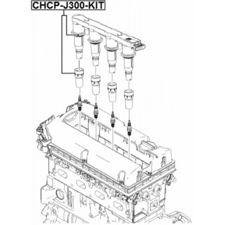 Наконечник катушки зажигания (Рк катушки зажигания) FEBEST CHCP-J300-KIT фото 2