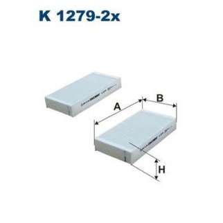 Фильтр салона FILTRON K 1279-2X фото