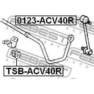 Стойка заднего стабилизатора FEBEST 0123-ACV40R фото