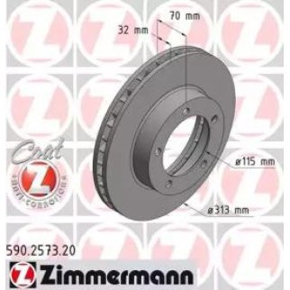 ДИСК ТОРМОЗНОЙ ПЕРЕДНИЙ LC100/LX470 43512-60171 (ОТГРУЖАЕТСЯ КРАТНО 2ШТ!!) фото