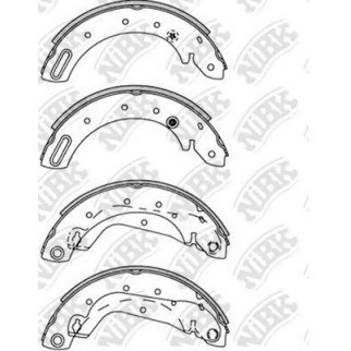 Колодки барабанные к-кт NiBK FN1225 фото
