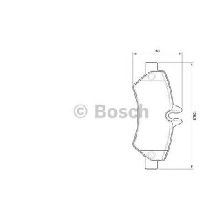 Колодки тормозные задние дисковые к-кт BOSCH 0 986 494 123 фото