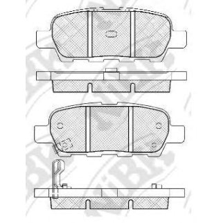 Колодки тормозные передние к-кт NiBK PN2466 фото