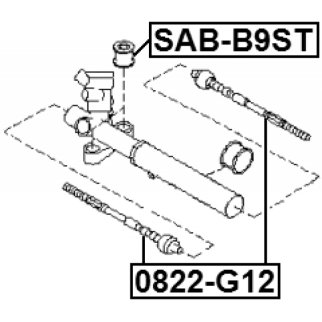 Тяга рулевая FEBEST 0822-G12 фото 2