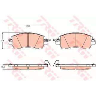 Колодки торм.пер. фото