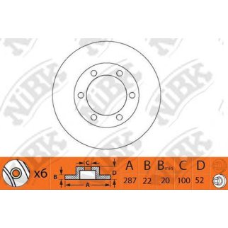 Диск тормозной NiBK RN1358 фото
