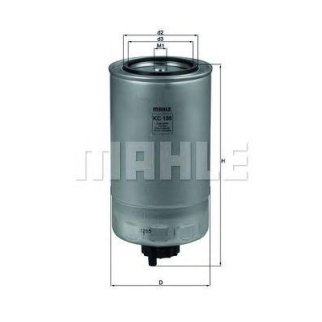 Фильтр топливный MAHLE KC 186 фото 2