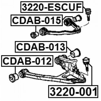 Опора шаровая FEBEST 3220-001 фото 2