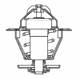 Термостат для а/м VW Transporter T4 (90-)/Passat B3/B4 (93-) (термоэл.) (87 С) (LT 1813) фото 4