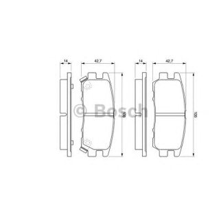 Колодки тормозные BOSCH _0 986 461 768 фото