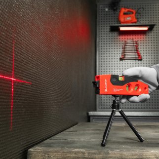 MATRIX 35022 Уровень лазерный, 180мм, 220мм штатив, 4 глазка фото 14