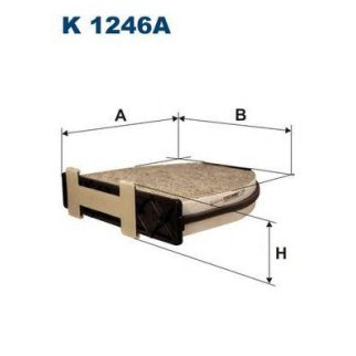 Фильтр салона FILTRON K 1246A фото