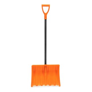 Лопата снеговая пластиковая 490х370х1350мм стальной черенок СИБРТЕХ фото 2
