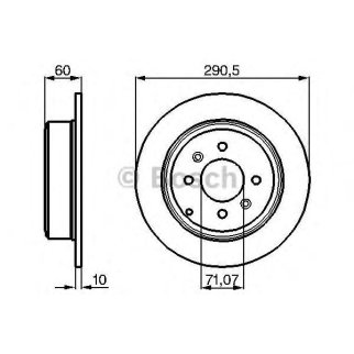 Диск тормозной BOSCH 0 986 478 877 фото
