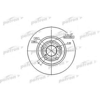 Диск тормозной PATRON PBD2742 фото