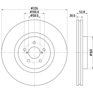 Диск тормозной передний вентилируемый TRIALLI DF 220108 фото 3