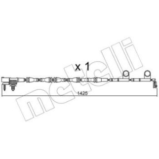 Датчик износа колодок METELLI _SU.316 фото