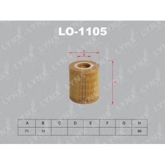 Фильтр масляный LYNXauto LO-1105 фото