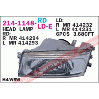 Фара левая DEPO 214-1148L-LD-E фото