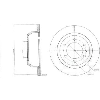 Диск торм. для а/м Great Wall Hover (05-) зад. d=313 (DF 062109) фото 3