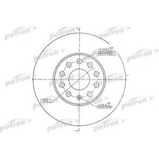 Диск тормозной передний вентилируемый PATRON PBD4295 фото