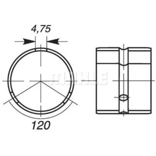 Вкладыши коренные MAHLE 001 HL 10267 000 фото