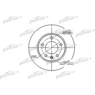 Диск тормозной передн OPEL: OMEGA A 86-94, OMEGA A универсал 86-94 фото