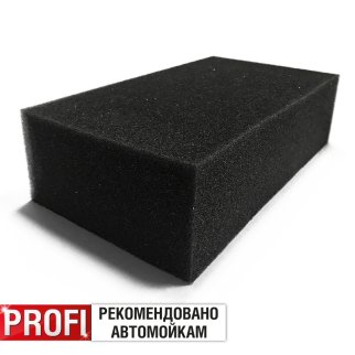 Губка поролоновая AVS SP-14 (чёрная) (190 x110 x 55 мм) без индивид. упаковки, шт фото