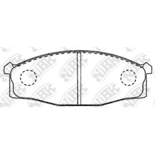 Колодки тормозные передние к-кт NiBK PN2204 фото