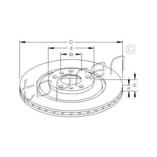 Диск тормозной задний topran 113258755 фото