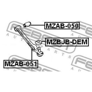 Сайлентблок передний подвески FEBEST MZAB-051 фото