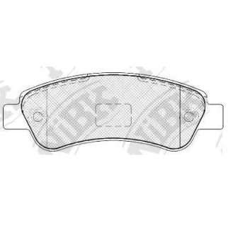 Колодки тормозные задние дисковые к-кт NiBK PN0475 фото