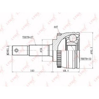 ШРУС наружный LYNXauto CO5756A фото
