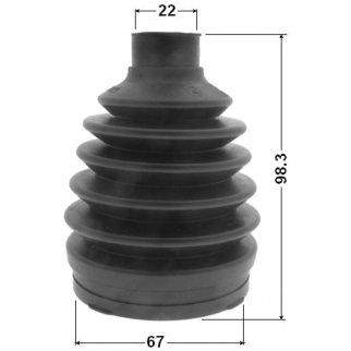 Пыльник ШРУСа наружного пер FEBEST 0417PCWRR фото 2 Пыльник ШРУСа наружного пер FEBEST 0417PCWRR фото 2