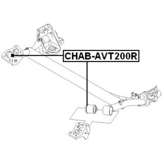Сайлентблок FEBEST CHAB-AVT200R фото 2