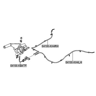 ТРОС РУЧНОГО ТОРМОЗА ПРАВЫЙ, шт фото 2