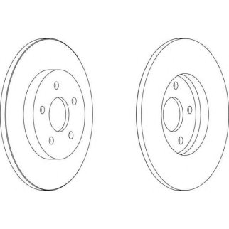 Диск торм. зад. FORD MONDEO 1.8-2.5L 2000=> фото