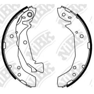 Колодки барабанные к-кт NiBK FN0612 фото