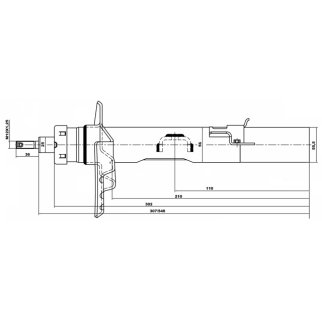 Амортизатор задний FEBEST 29664168RR фото 2