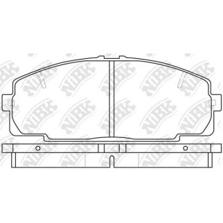 Колодки тормозные передние к-кт NiBK PN1237 фото