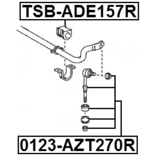 Стойка заднего стабилизатора FEBEST 0123-AZT270R фото 2