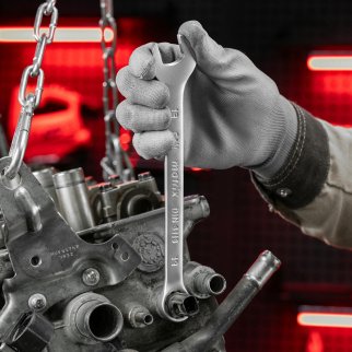 MATRIX 15412 Набор ключей комбинированных, 6 - 22 мм, 12 шт., CrV, матовый хром фото 7